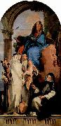 Giovanni Battista Tiepolo Madonna mit Hl. Katharina, Hl. Rosa, die das Kind halt und der hockenden Hl. Agnes Sweden oil painting artist